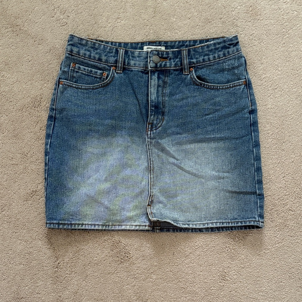 Billabong Blue Denim Mini Skirt